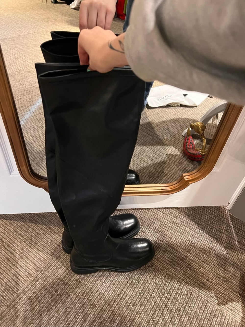 Black Over-the-Knee Women's Boots